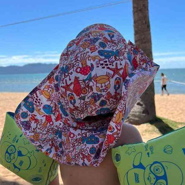 Submarine Kids Legionnaires Flap Hat - Flapper Head