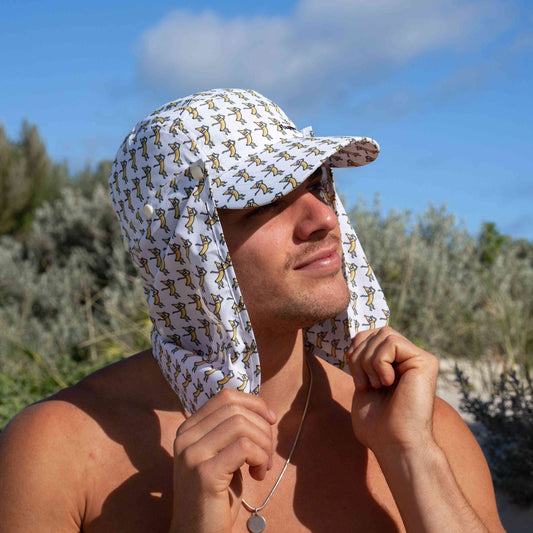 Dancing Bananas Adult Legionnaires Flap Hat - Flapper Head