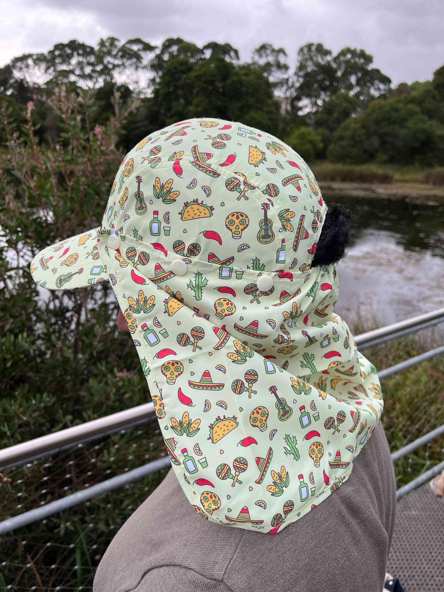 Mexican Adult Legionnaires Flap Hat - Flapper Head